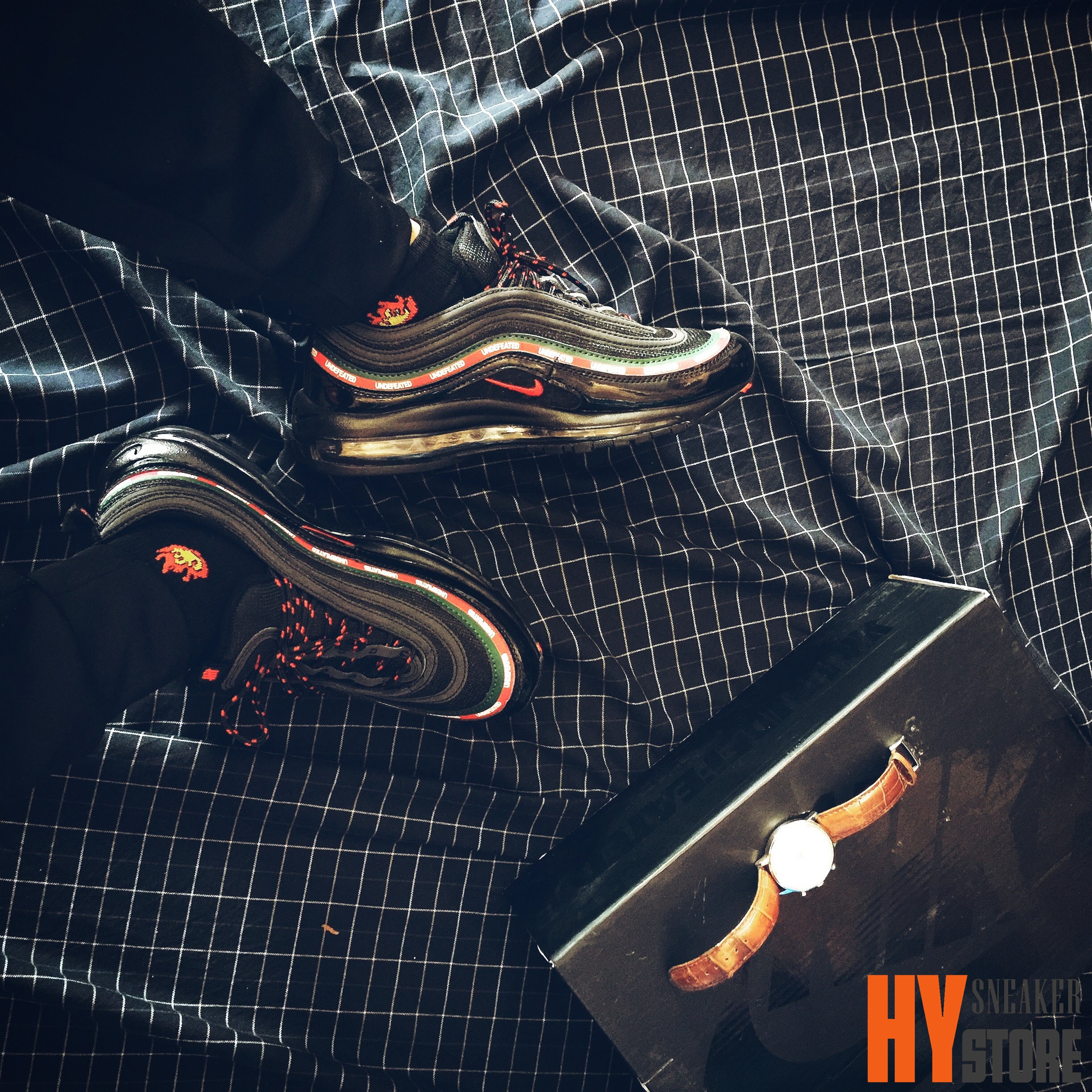 Nike Airmax97 Unfeated "Black" air max 97 unfeated đen phản quang