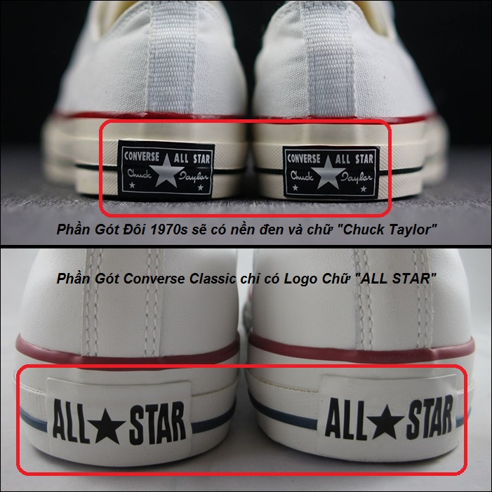phân biệt giày converse 1970s replica và converse classic phân biệt giày converse 1970s replica và converse classic