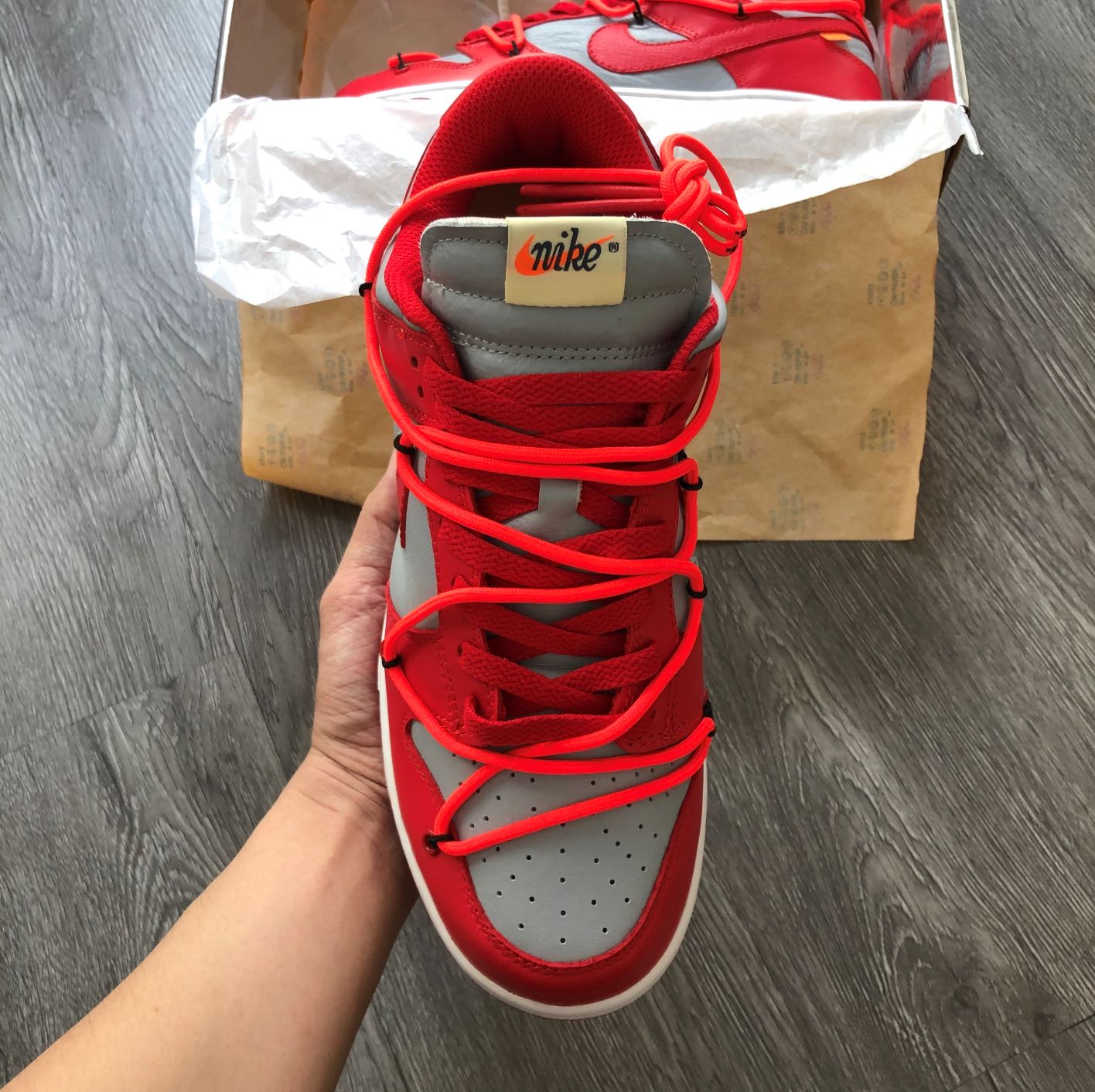 Giày Nike SB Dunk OFF-White Red