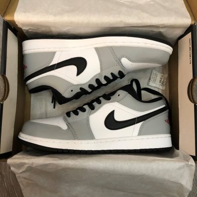 Giày Nike Jordan1 Low Xám Trắng